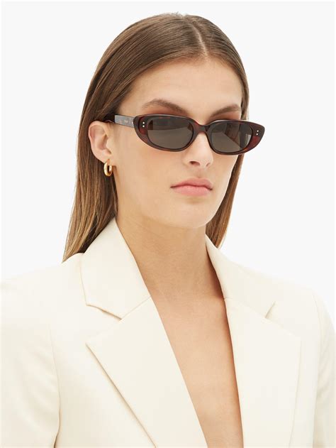 celine cl40095u sunglasses|CELINE Acetate Cat Eye Sunglasses CL40095U .